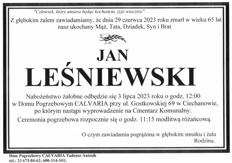 Jan Leśniewski
