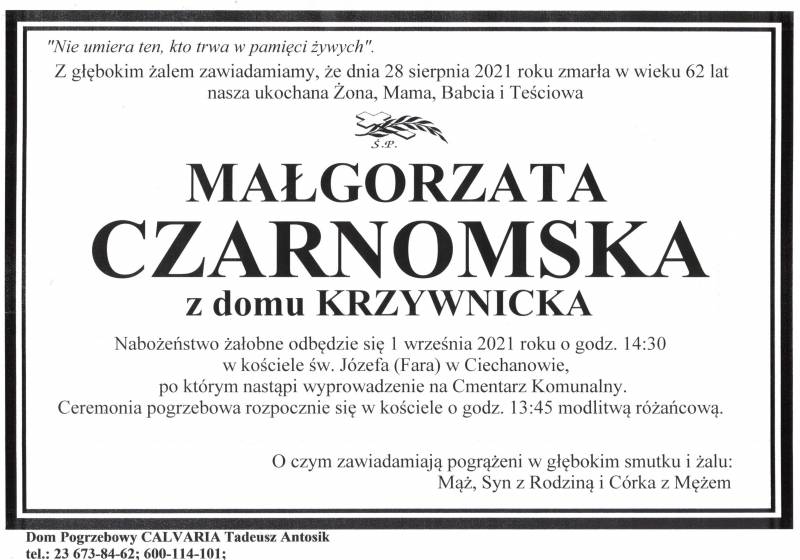 Małgorzata Czarnomska