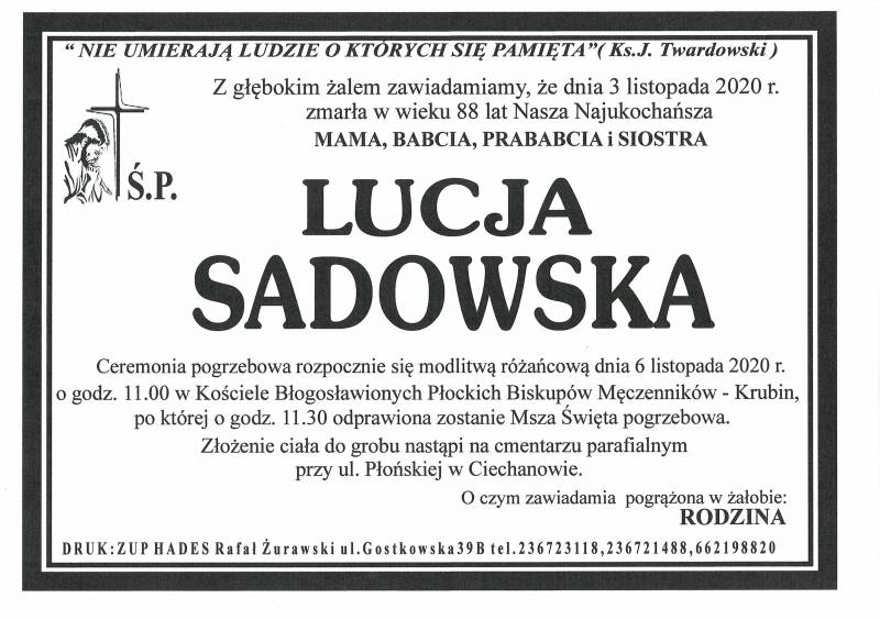 LUCJA SADOWSKA