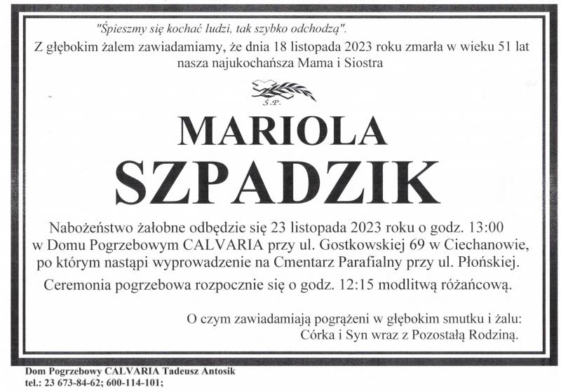 Mariola Szpadzik
