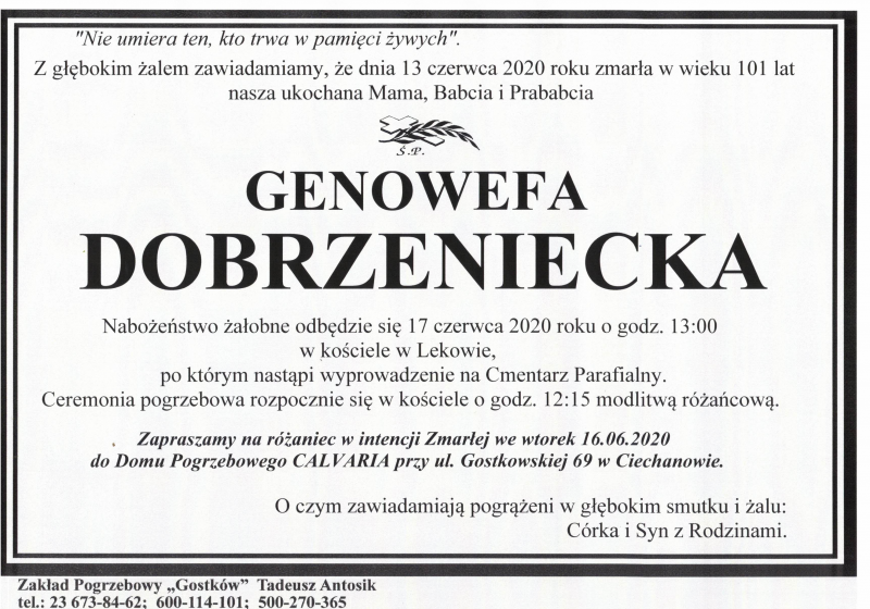 Genowefa Dobrzeniecka