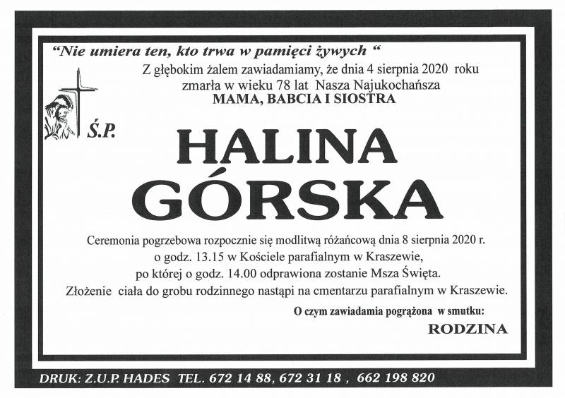 HALINA GÓRSKA