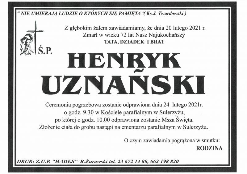 HENRYK UZNAŃSKI