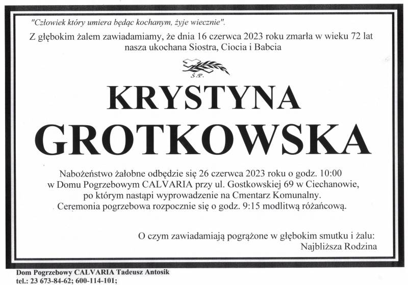 Krystyna Grotkowska