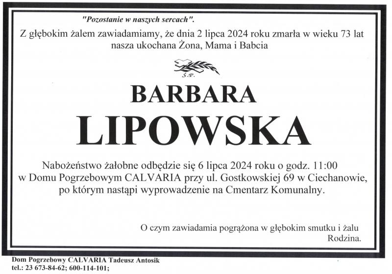 Barbara Lipowska