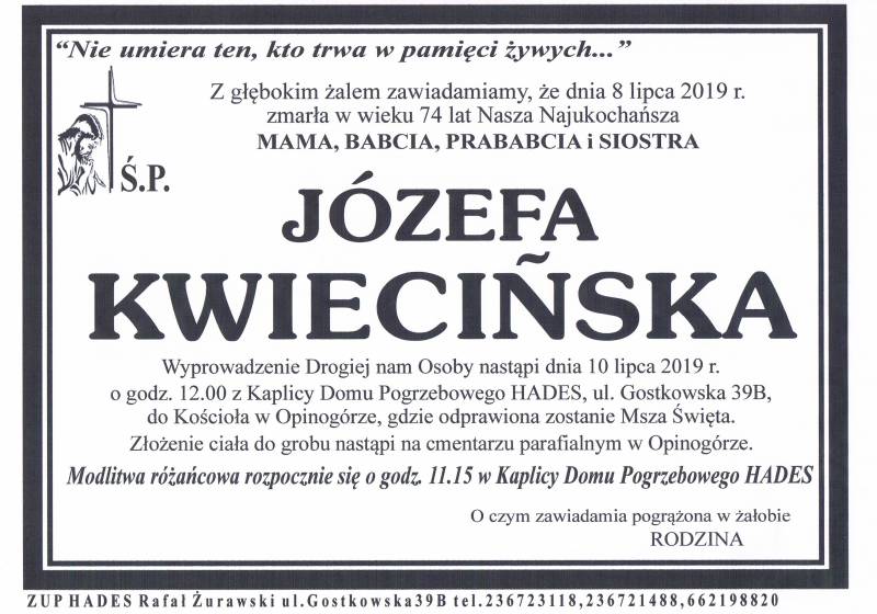 Józefa Kwiecińska