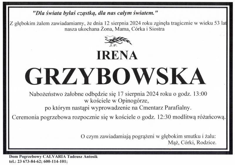 Irena Grzybowska