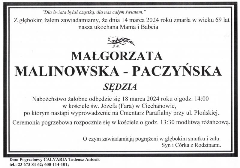 Małgorzata Malinowska - Paczyńska