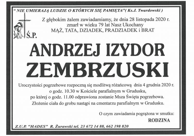 ANDRZEJ IZYDOR ZEMBRZUSKI