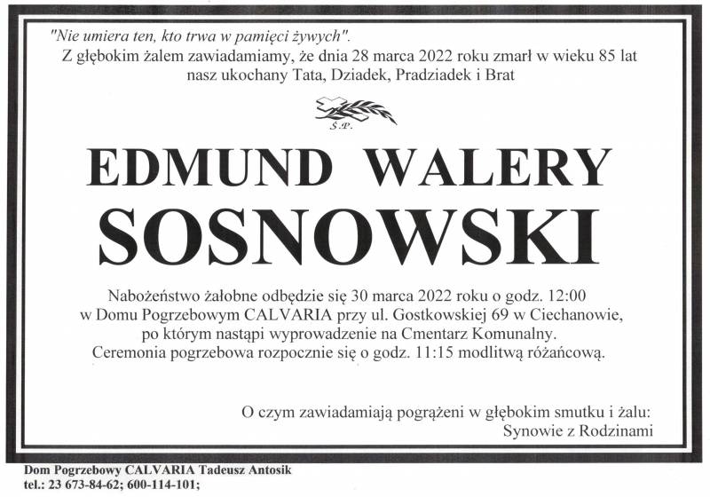 Edmund Walery Sosnowski