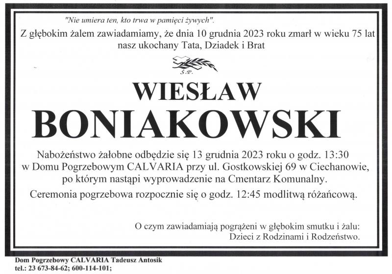 Wiesław Boniakowski