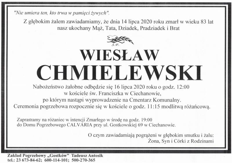 Wiesław CHMIELEWSKI