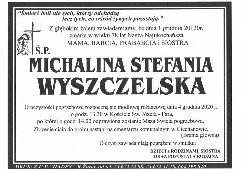 MICHALINA WYSZCZELSKA