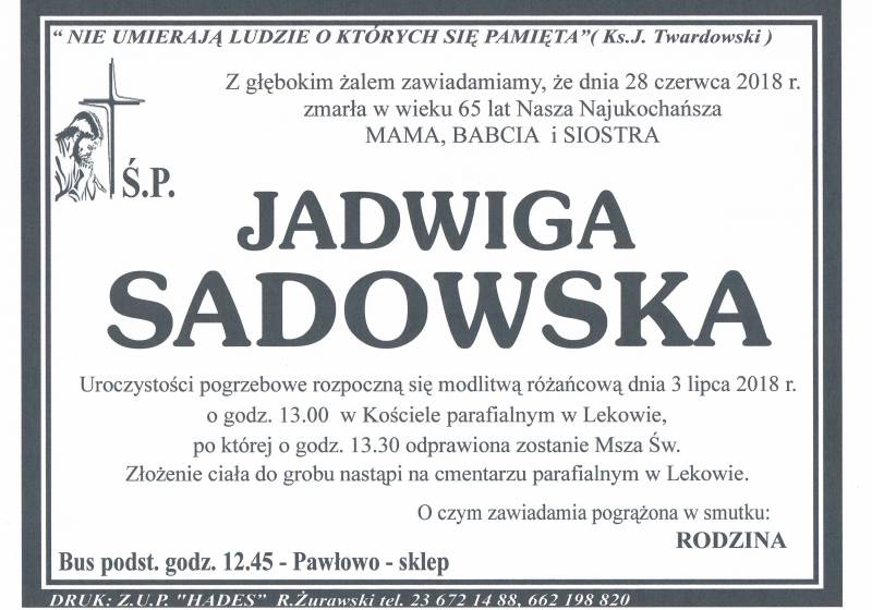 Jadwiga Sadowska