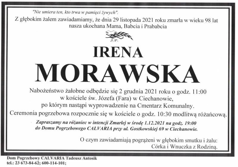 Irena Morawska
