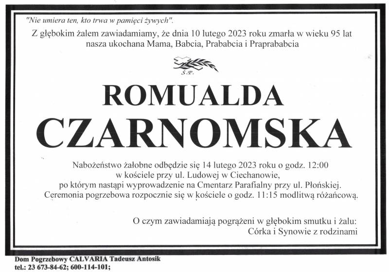 Romualda Czarnomska