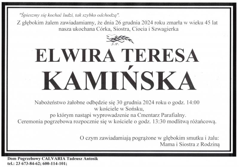 Elwira Teresa Kamińska