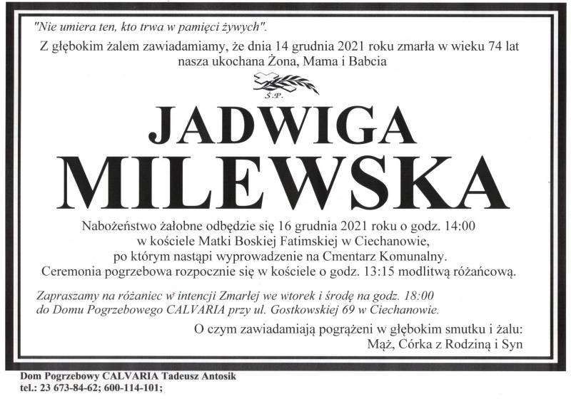 Jadwiga Milewska