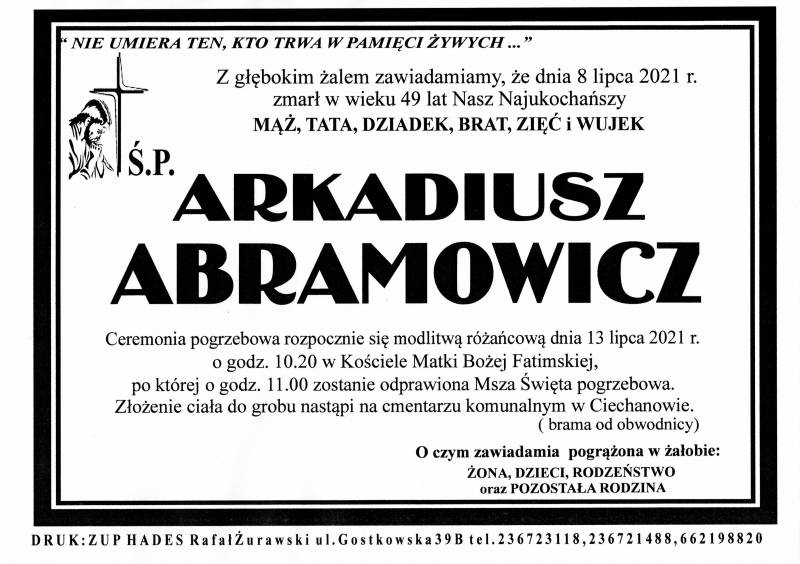ARKADIUSZ ABRAMOWICZ