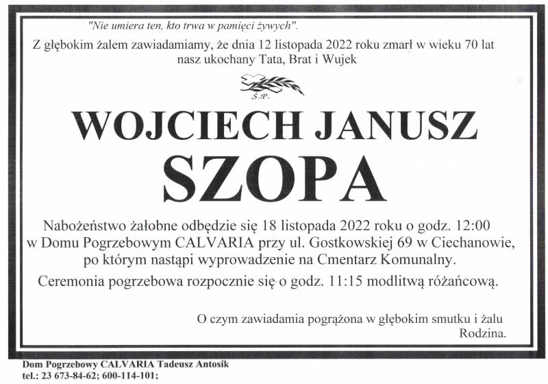 Wojciech Janusz Szopa