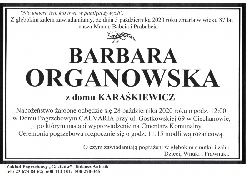 Barbara Organowska