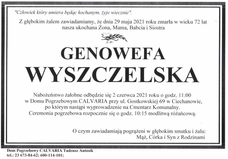 Genowefa Wyszczelska