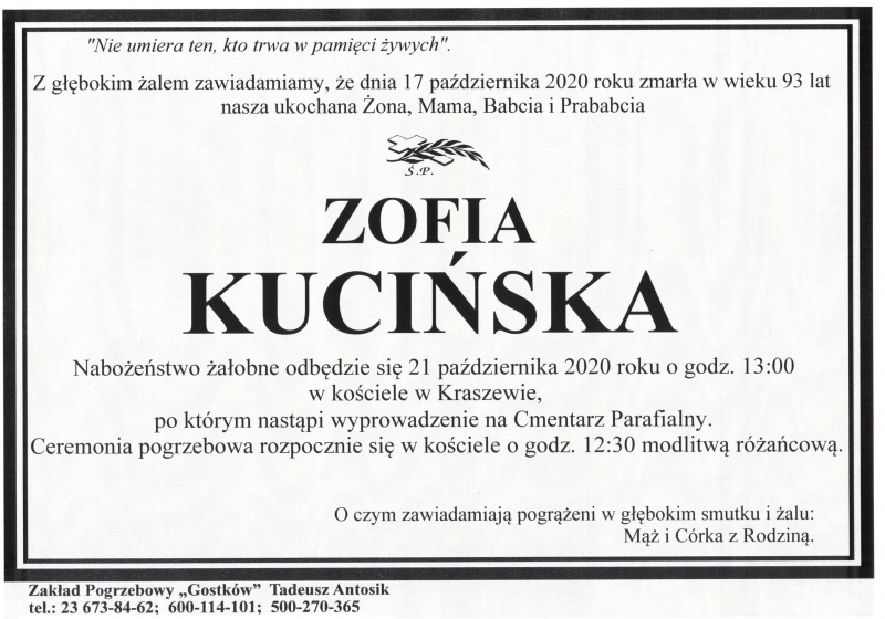 Zofia Kucińska