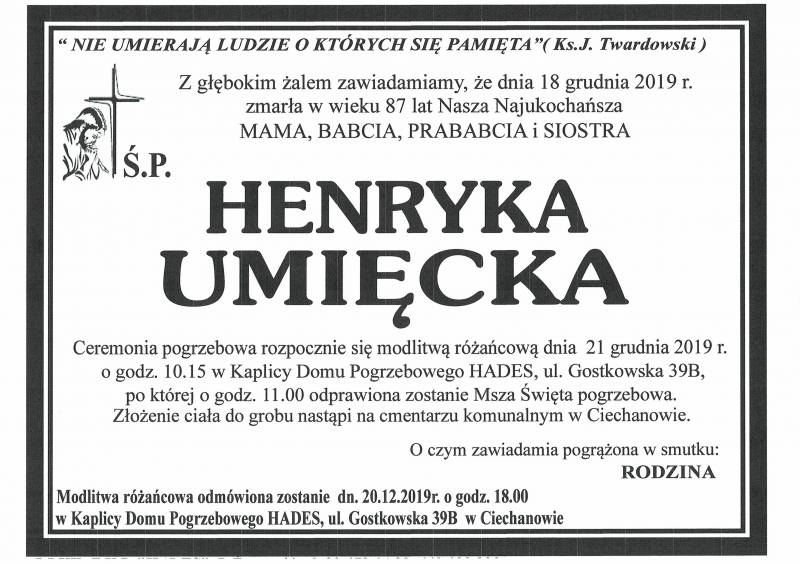 Henryka Umięcka
