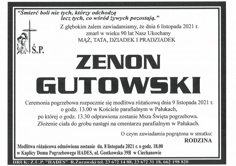 ZENON GUTOWSKI