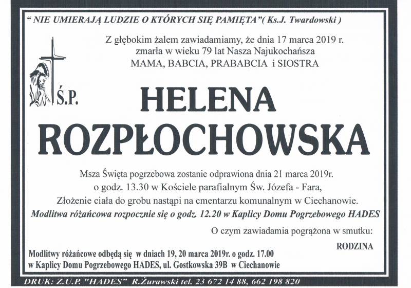 Helena Rozpłochowska