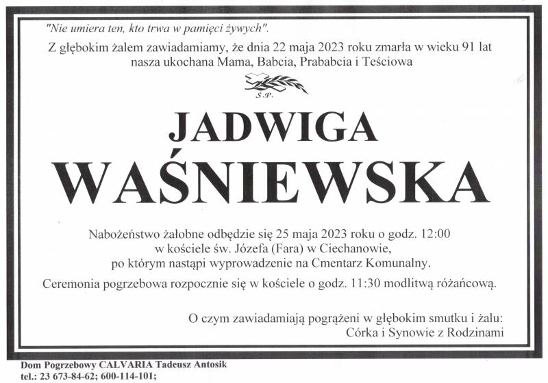 Jadwiga Waśniewska
