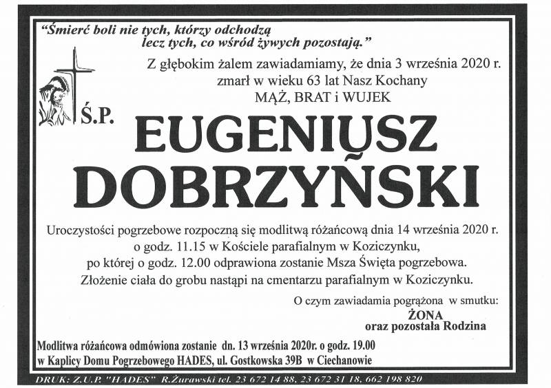 EUGENIUSZ DOBRZYŃSKI