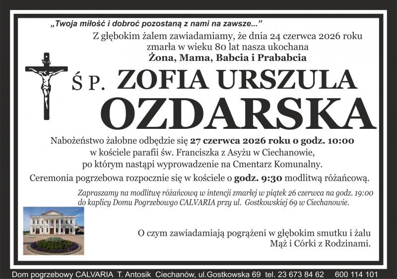 Zofia Urszula Ozdarska