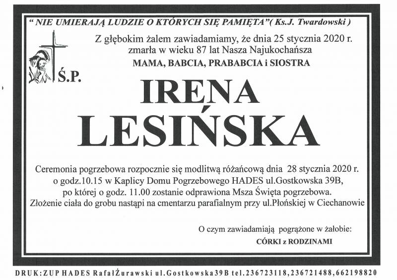 IRENA LESIŃSKA