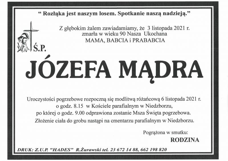 JÓZEFA MĄDRA