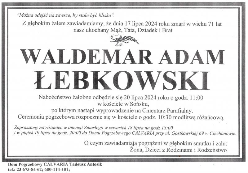 Waldemar Adam Łebkowski