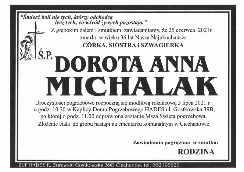 DOROTA ANNA MICHALAK