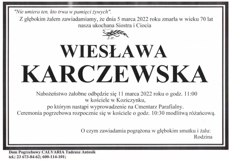 Wiesława Karczewska