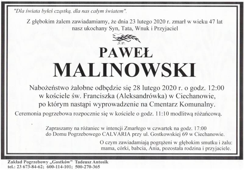 PWAEŁ MALINOWSKI