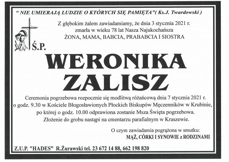WERONIKA ZALISZ