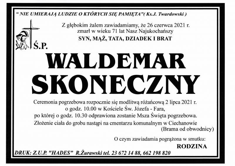 WALDEMAR SKONECZNY
