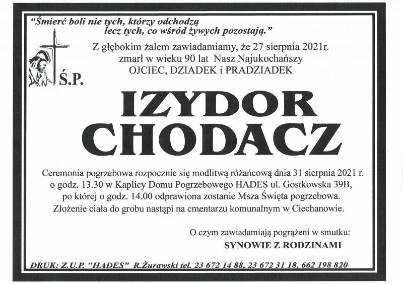 IZYDOR CHODACZ