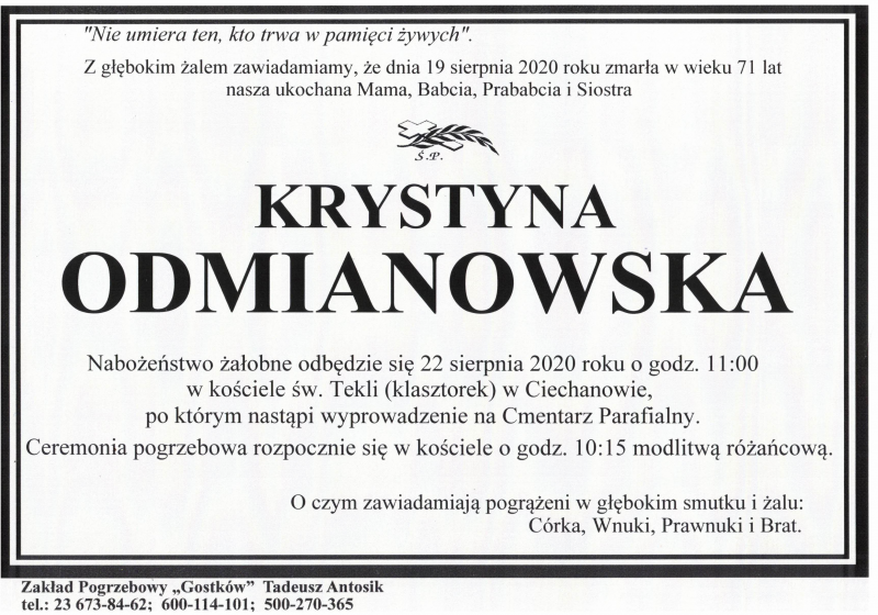 Krystyna Odmianowska