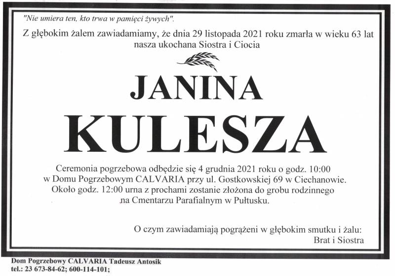 Janina Kulesza