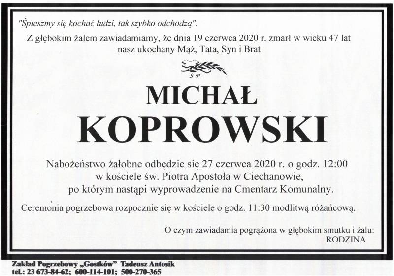 MICHAŁ KOPROWSKI