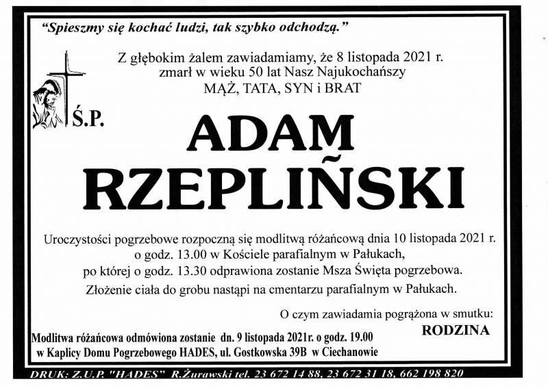 ADAM RZEPLIŃSKI