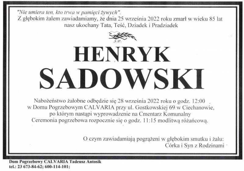Henryk Sadowski