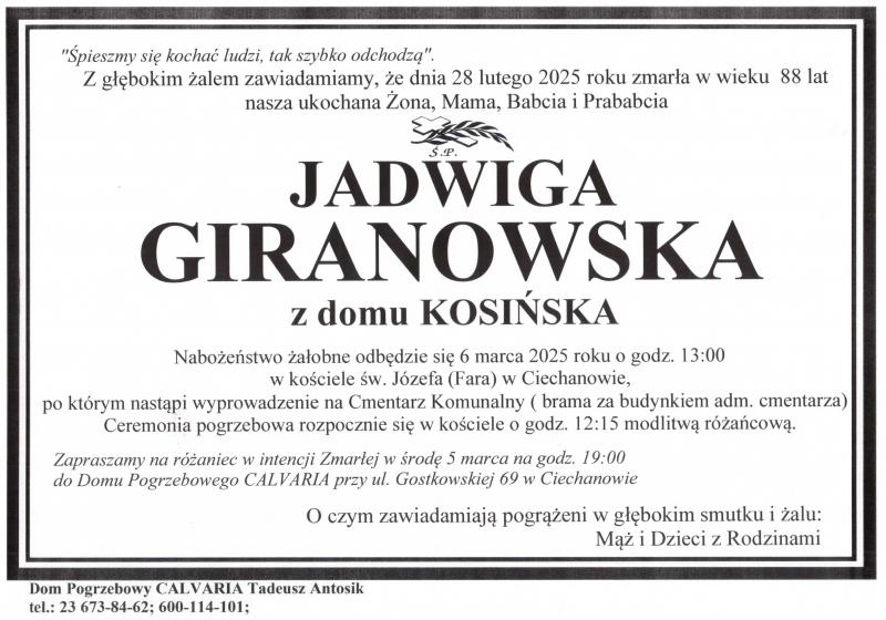 Jadwiga Giranowska