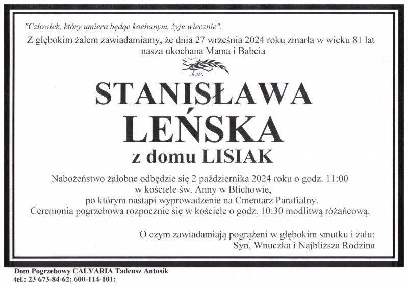 Stanisława Leńska
