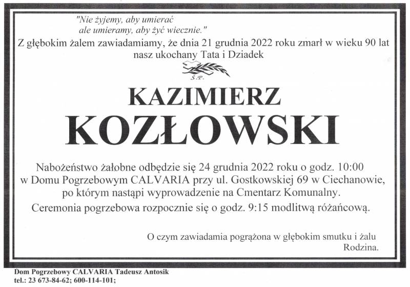 Kazimierz Kozłowski